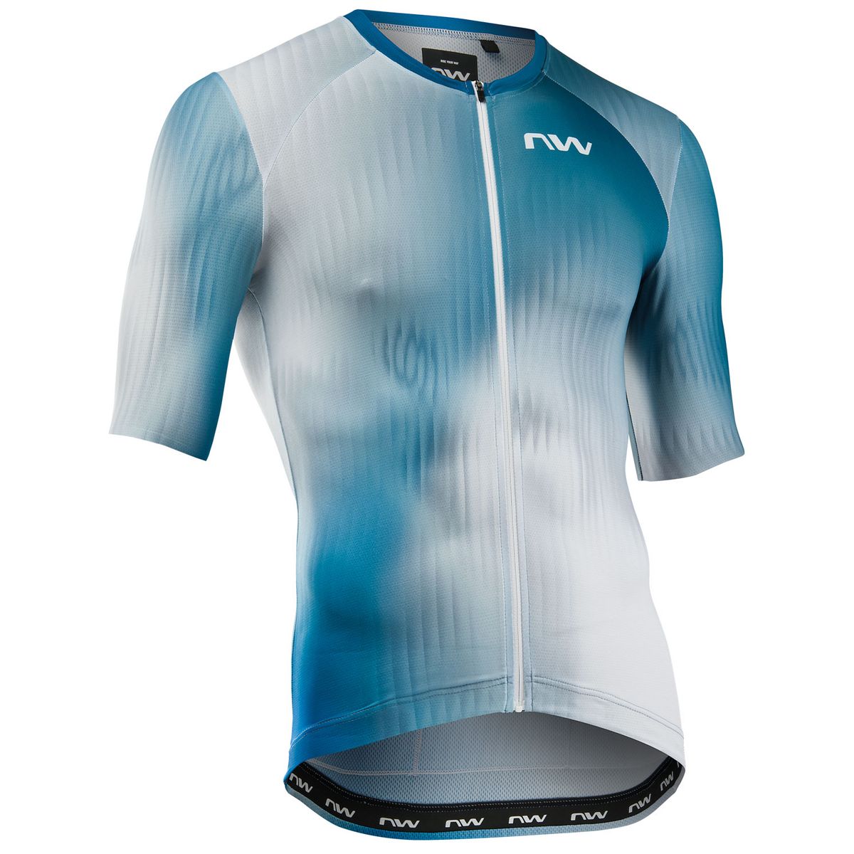 Northwave Blade Jersey Short Sleeve white/blue (150) S 89251159-150-S