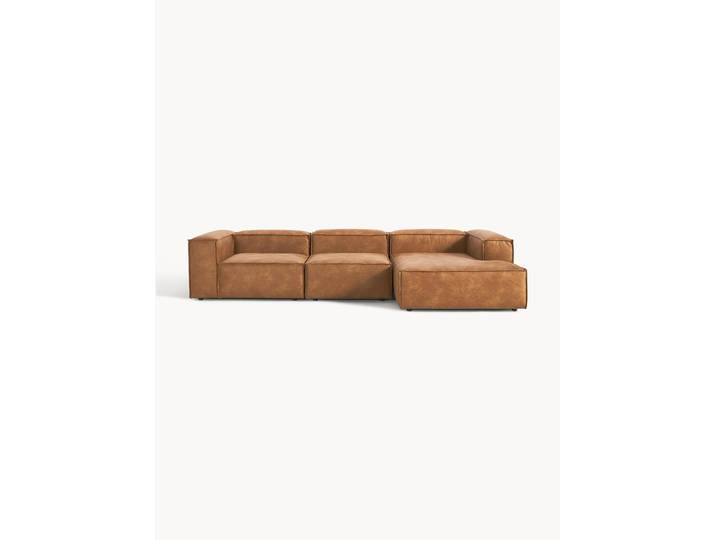 Modulaire leren hoekbank Lennon (4-zits)