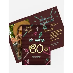 Einladungen zum Geburtstag  selbst gestalten mit Spruch und Fotos im Onlinedesigner bei Meine-Kartenmanufaktur.de