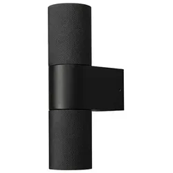 Konstsmide Außenwandleuchte TEMI, Up/Down, IP54, 2x GU10, Aluminium / Klarglas, schwarz KON-7667-750