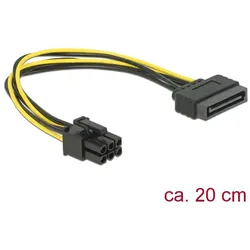 Delock Kabel Power SATA 15 Pin > 6 Pin PCI Express