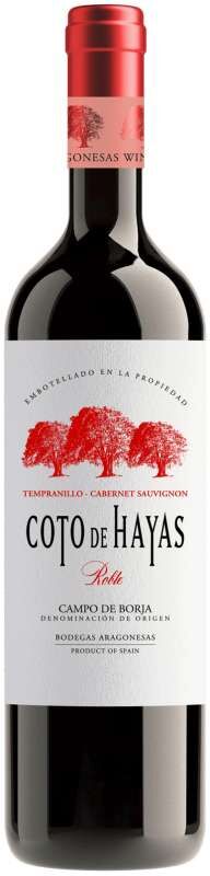 Bodegas Aragonesas Coto de Hayas Tempranillo Cabernet Roble 2024 - Vino Tinto D.O. Campo de Borja 75cl