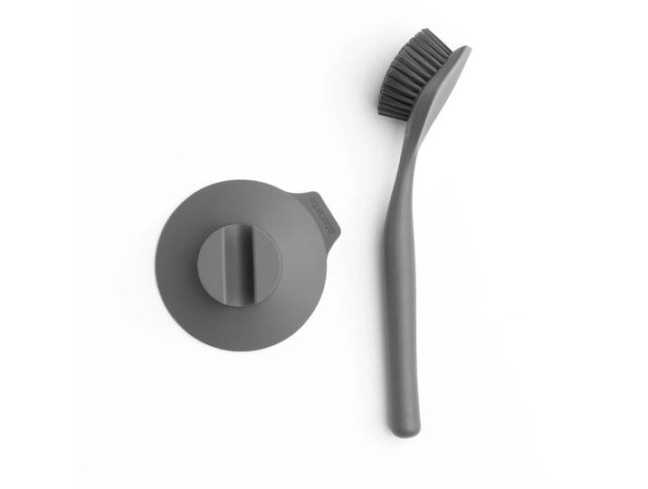 Brabantia Brabantia afwasborstel met zuignap donkergrijs
