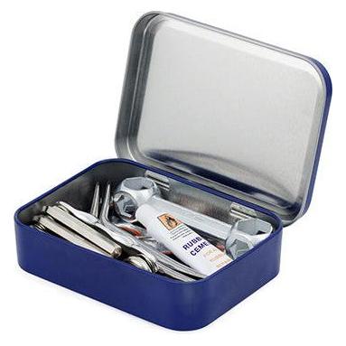 Kikkerland Bicycle Repair KIT Werkzeuge, Blau, One Size (CD119)
