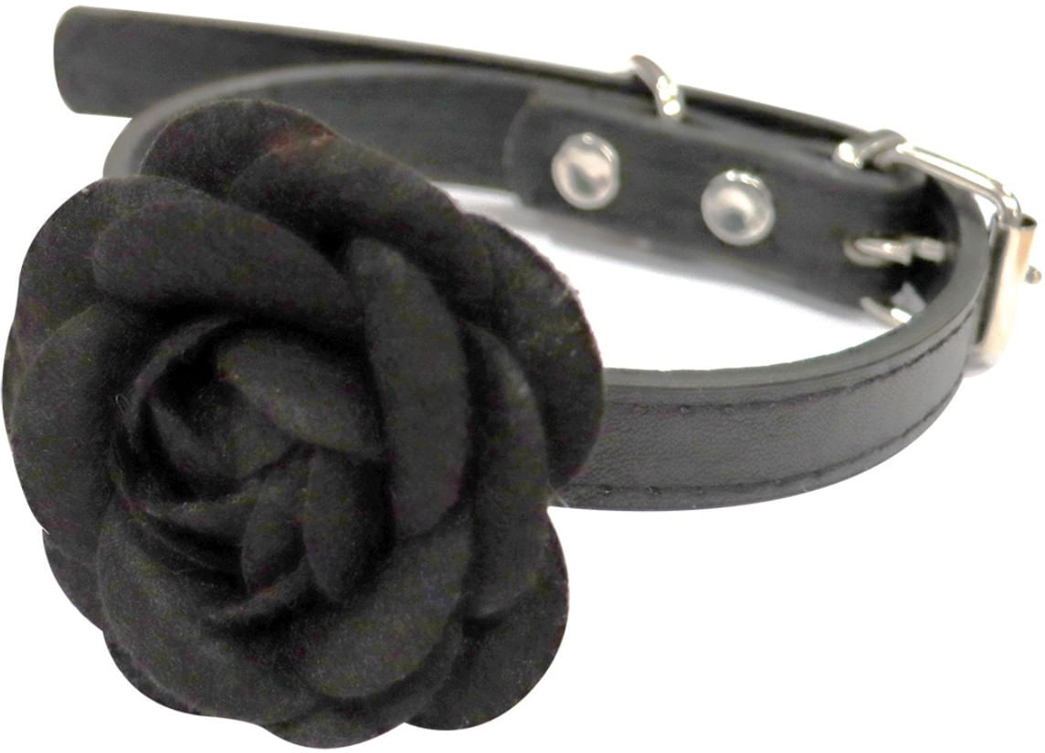 Croci Collare per Cane Black Rose S