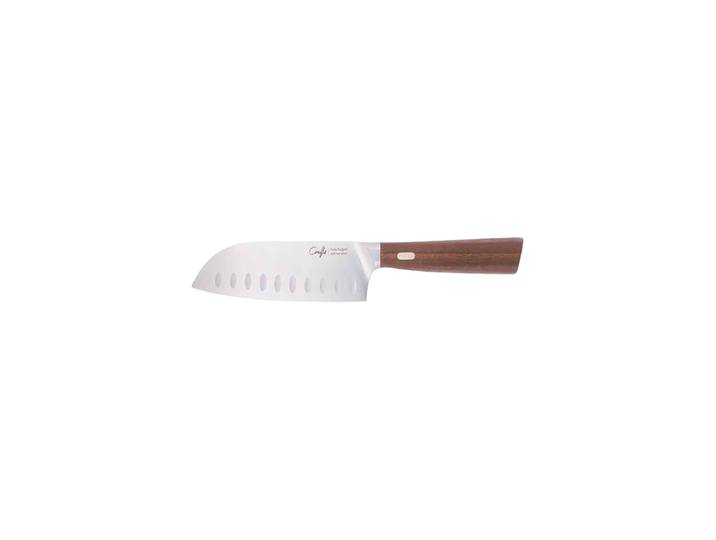Hochwertiges Santakumesser „Couteaux & Co“ mit Griff aus Nussbaumholz Cosy & Trendy