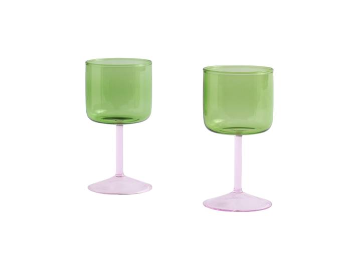 Hay - Verre à vin tint - Vert - Verre borosilicaté