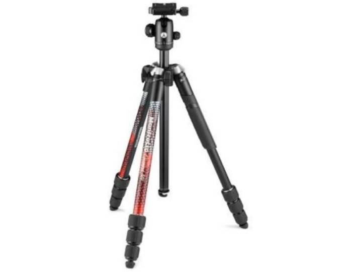 Manfrotto - Trépied Element Mii Aluminium Red 4 Sections Bh