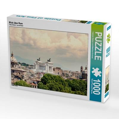 CALVENDO Puzzle Blick über Rom | 1000 Teile Lege-Größe 64x48cm Foto-Puzzle für glückliche Stunden