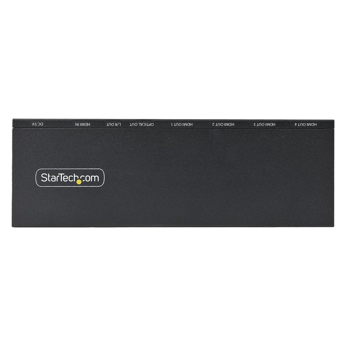 StarTech .com 4-Port HDMI Splitter, 4K 60Hz HDMI 2.0 Video, 2,50cm (1") 4 Out HDMI Splitter, 4K HDMI Splitter (HDMI-SPLITTER-44K60S)