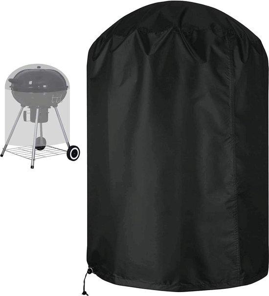 Waterdichte grillhoes van zwart 420D Oxford-polyester, Diameter: 70 cm, Hoogte: 96 cm
