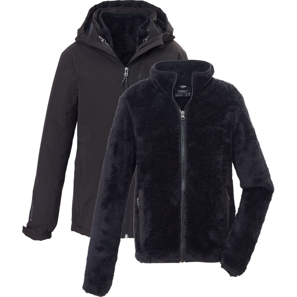 killtec KOW 180 Boys Jacket schwarz (00200) 128 44848-000-00200-128