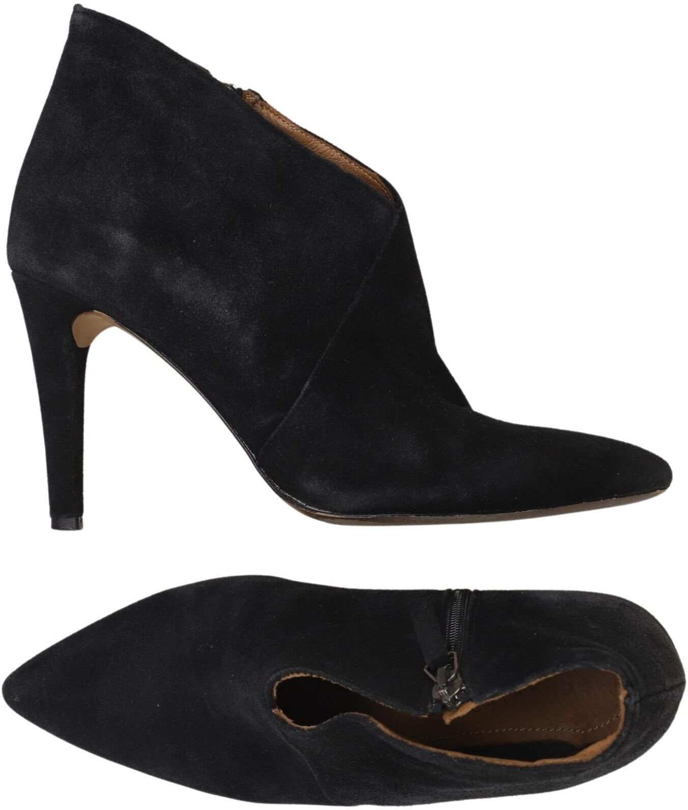 Selected Damen Stiefelette, Schwarz, Gr. EU 39, Leder - Second Hand