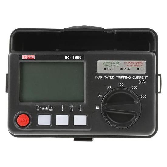 RS PRO Digital RCD Tester, 500 mA trip (Hand-Multimeter) (1232240)