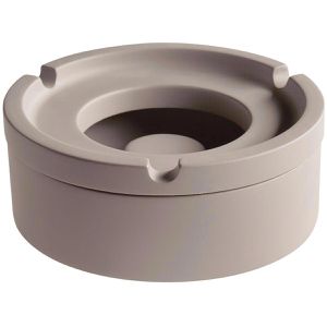 APS Aschenbecher Element, grau, Indoor & Outdoor, mit Deckel, Tischascher aus Beton, 11 x 5 cm, winddicht, stapelbar
