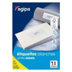 Agipa, Etiketten, Universal-Etiketten – 70 x 16,9 mm – A4-Bogen – 100 Etiketten