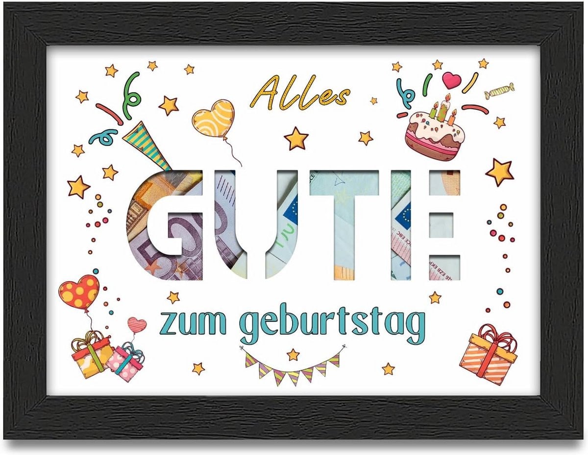 Creatieve Geldgeschenk Fotolijst voor Verjaardag