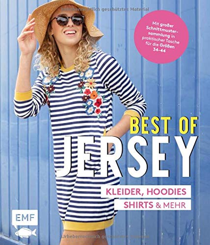 Best of Jersey – Kleider, Hoodies, Shirts und mehr: Von Größe 34–44 – Mit 6 Schnittmusterbogen in praktischer Tasche - Preis vom 11.10.2026 03:10:56 h