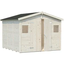 Palmako Gerätehaus Dan 7,5 m2 - 16 mm Transparent tauchimprägniert