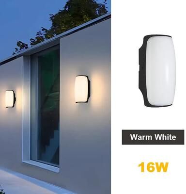 Inspire Curations LumaGuard IP66 LED Motion Sensor Outdoor Wall Light 16w Warm White No Sensor