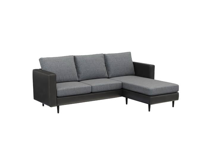 Ecksofa TYLER rechts grau