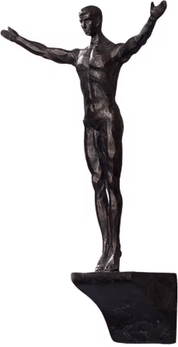 Inspire Picks Retro Rock Climbing Wall Sculpture Athlete Resin Hanging Decor For Home & Office 2