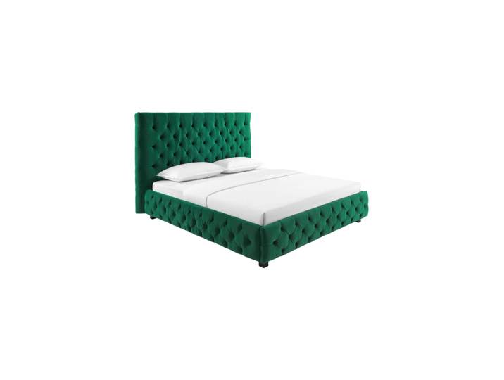 Design Bettrahmen „Paris Chesterfield“, verschiedene Grössen Samt Smaragdgrün Invicta Interiors