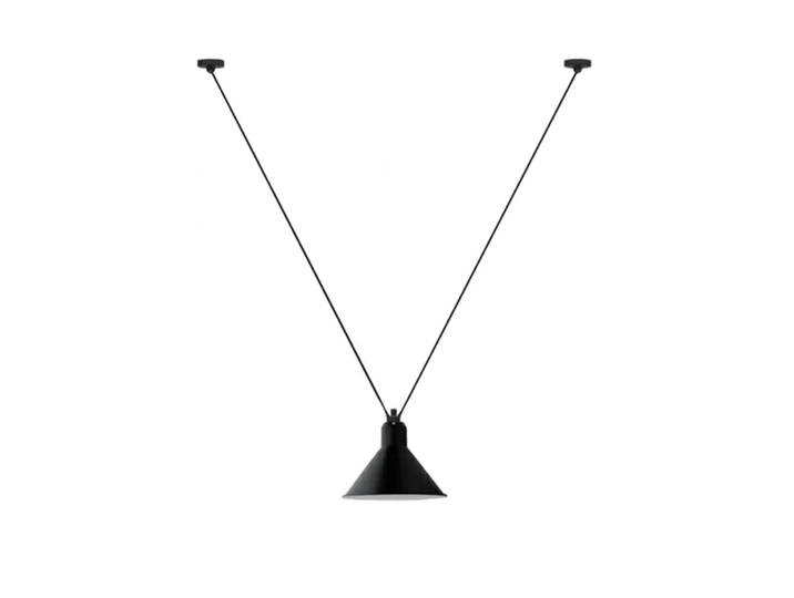 Suspension Lampe Gras 323 L, conique, noire – DCW - Salon / séjour - Métal