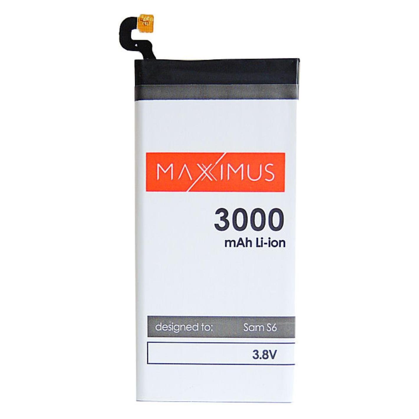 Maxximus Akku SAMSUNG G920 GALAXY S6 3000 mAh Li-Ion (37155-uniw)