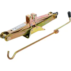 BGS DIY 9909 Scheren Wagenheber mit Kurbel 1t einklappbar