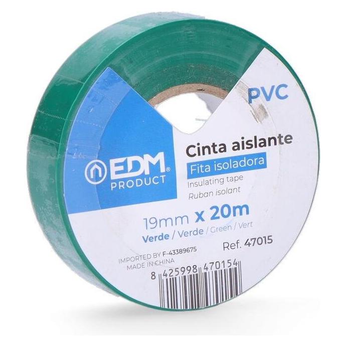 EDM Grünes Supra-Qualitätsisolierband 19 mm x 20 m (19 mm) (32687486)
