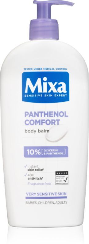 Mixa Panthenol Comfort Beruhigende Body lotion für die sehr trockene und sensible Haut sowie für die atopische Haut 400 ml