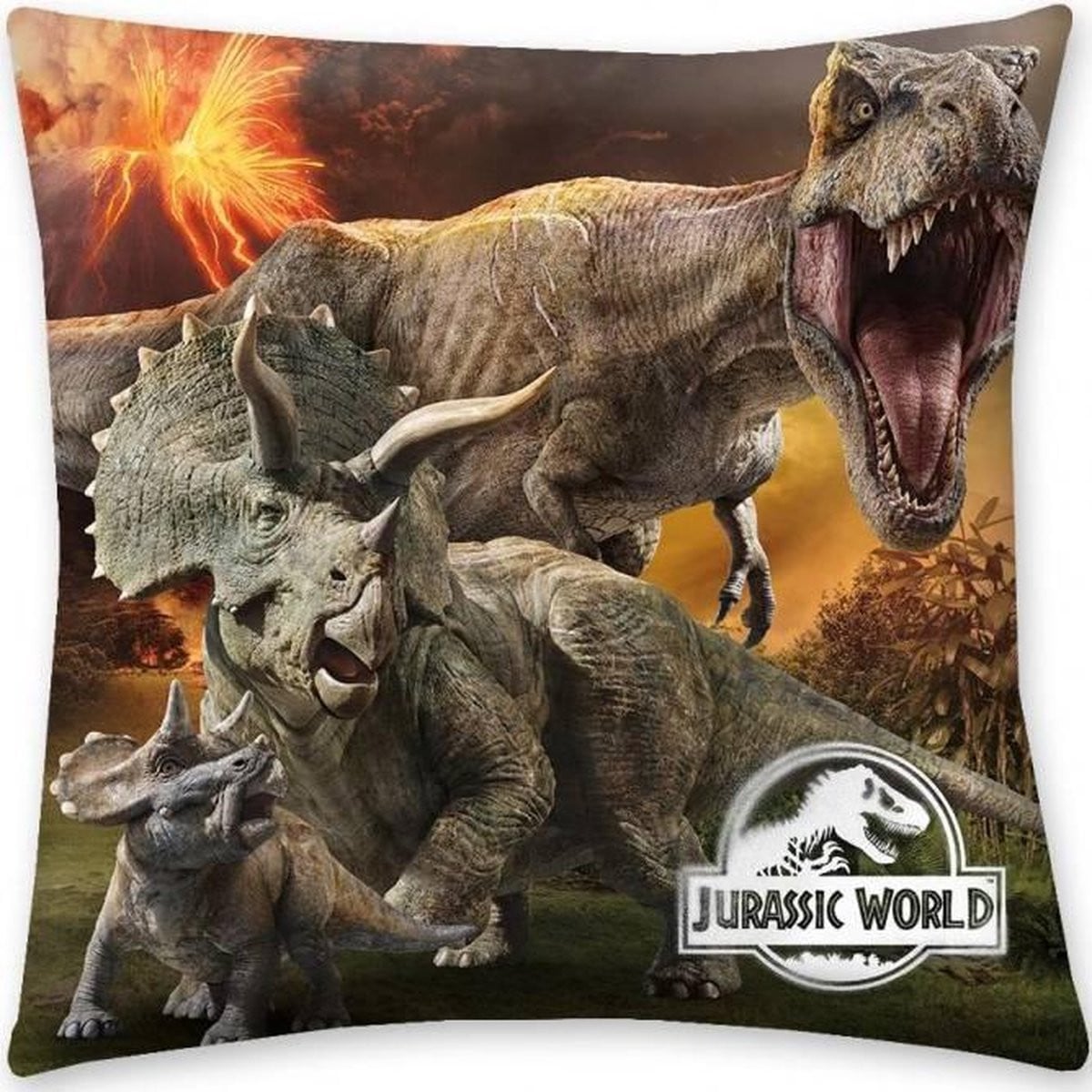 Jurassic World Vulkaan Sierkussen - Multi - 40 x 40 cm
