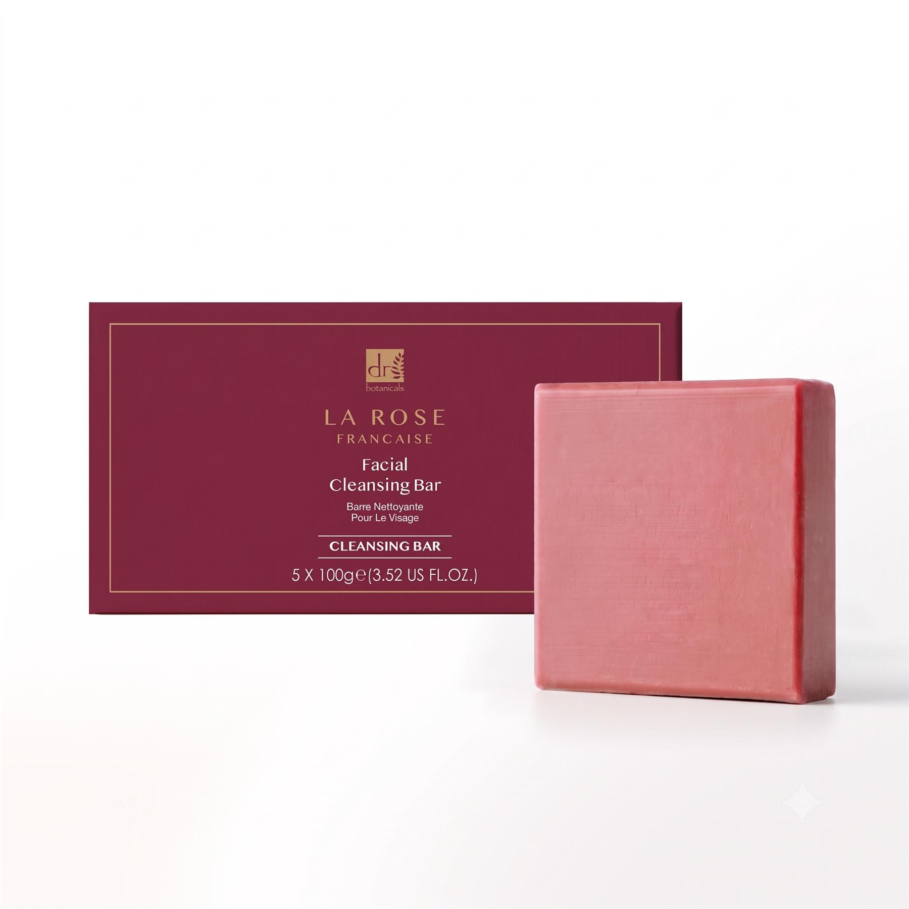 Dr Botanicals La Rose Française Gezichtsreinigingszeep (Verpakking van 5) 100g x 5