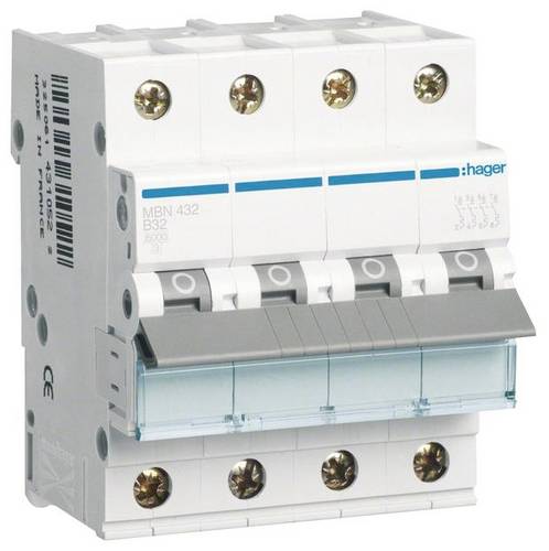 Hager MBN432 Leitungsschutzschalter 4polig 32A 400V