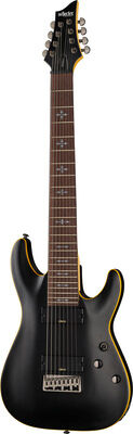 Schecter Demon-8 Aged Black Satin Aged Black Satin