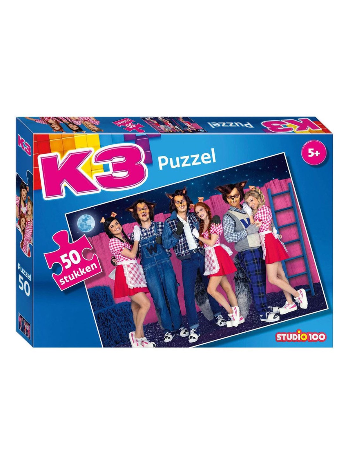 Studio 100 K3 Jigsaw Puzzle 3 Piglets and the Wolves 50 pcs.