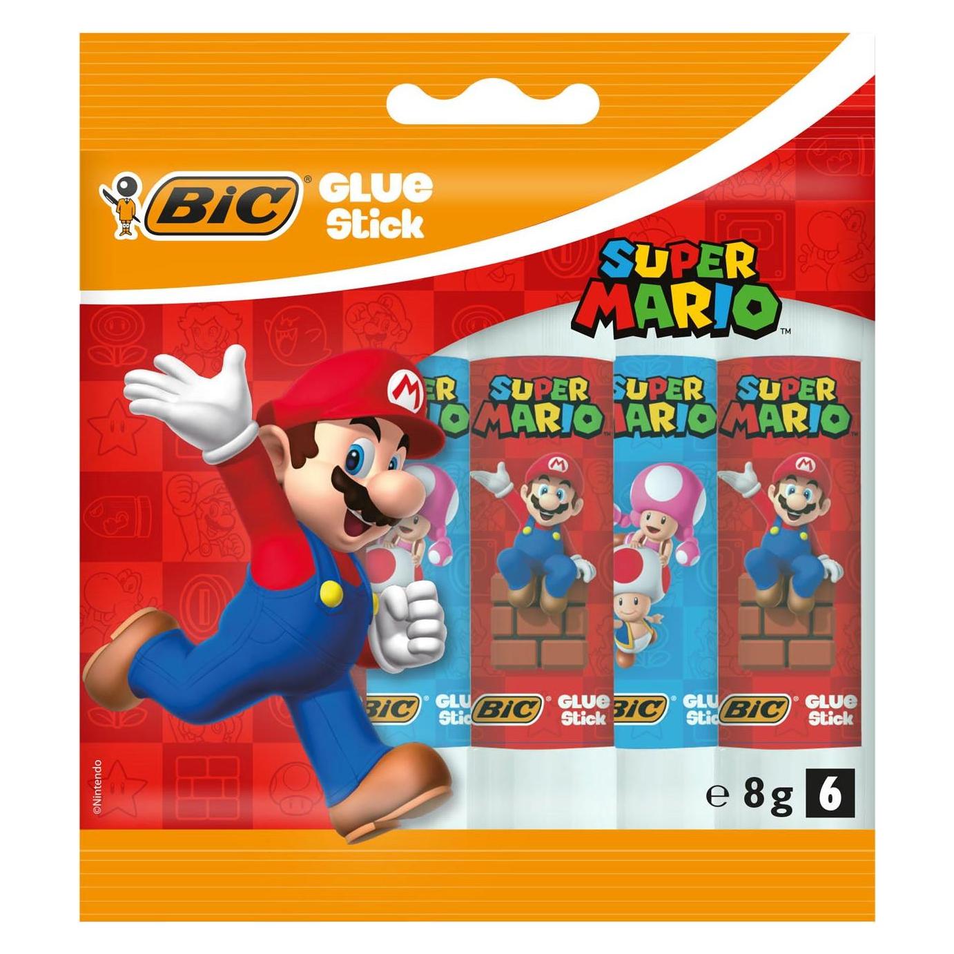 Bic Super Mario Klebesticks, 6St. (6 Sticker) (21377858)