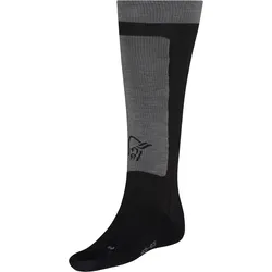 NORRONA LYNGEN LIGHT MERINOULL LONG Socken 2027 caviar black/iron gate - 43-45
