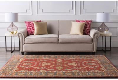 Livabliss Artistic Weavers Coliseum Hand Tufted Traditional Border Wool Area Rug
