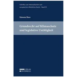 Grundrecht auf Klimaschutz und legislative Untätigkeit, Fachbücher von Simona Buss