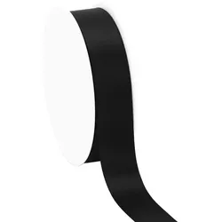 Satinband, schwarz, 25 mm, 25 m