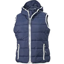 James & Nicholson Damen Bodywarmer 'Maritim' JN1075 navy/white XXL