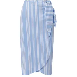Tchibo - Gestreifter Wickelrock - Damen - Gr. S - hellblau/gestreift