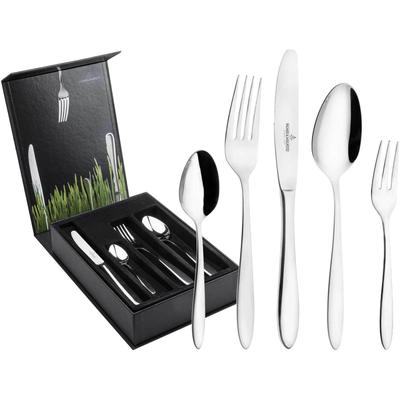 Besteck-Set "Tafelbesteck inkl. Besteckbox Bozen 30er Set silber", silber, 30 tlg., PICARD & WIELPÜTZ SOLINGEN, Essbesteck-Sets, Spülmaschinengeeignet