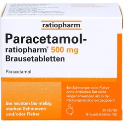 Paracetamol-Ratiopharm 500mg Brausetabletten 20 ST