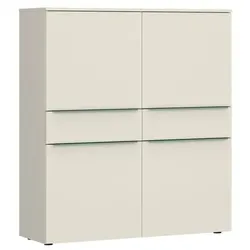 Tom Tailor Highboard Color Puzzle 8 Dekor Grau Taupe