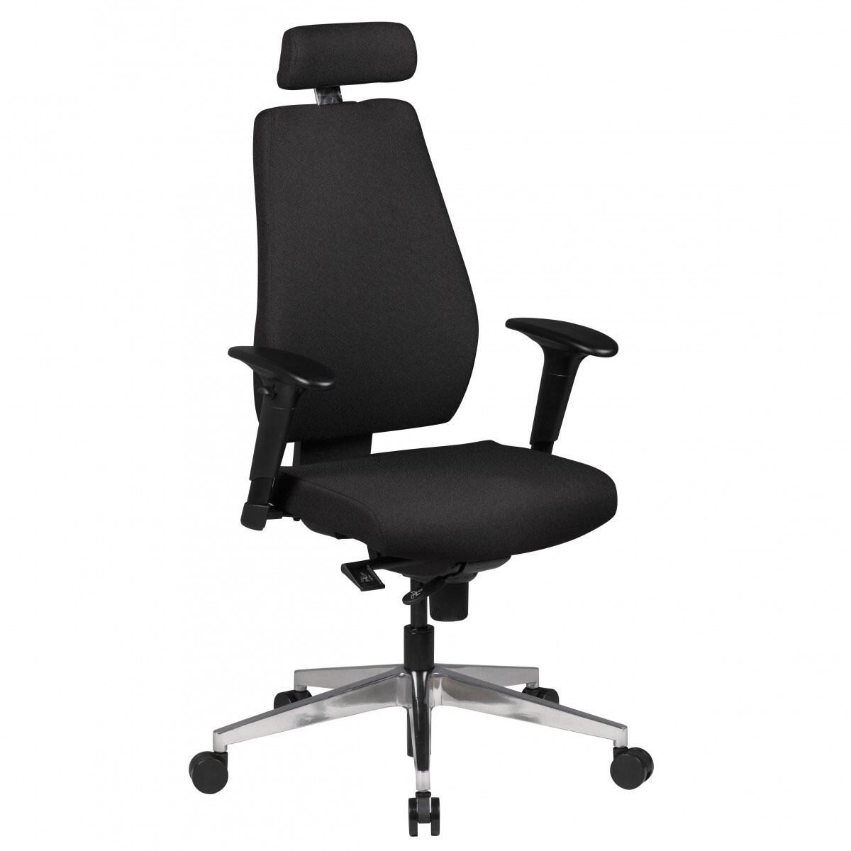 AMSTYLE Bürostuhl mit Kopfstütze Darius SPM1.279 schwarz