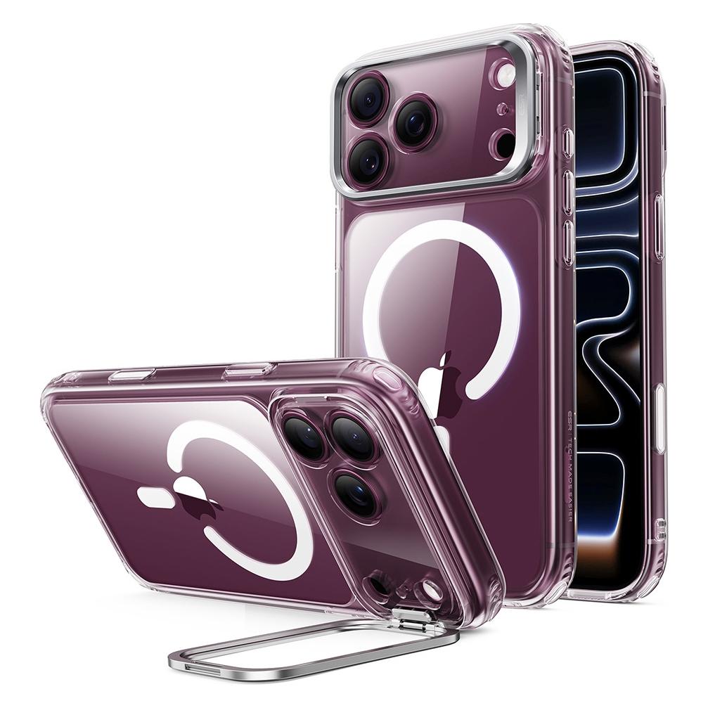 ESR - Classic Hybrid HaloLock Stash Stand - iPhone 18 Pro / iPhone 17 Pro - Clear (Apple iPhone 17 Pro, Apple iPhone 18 Pro) (4894240303146)