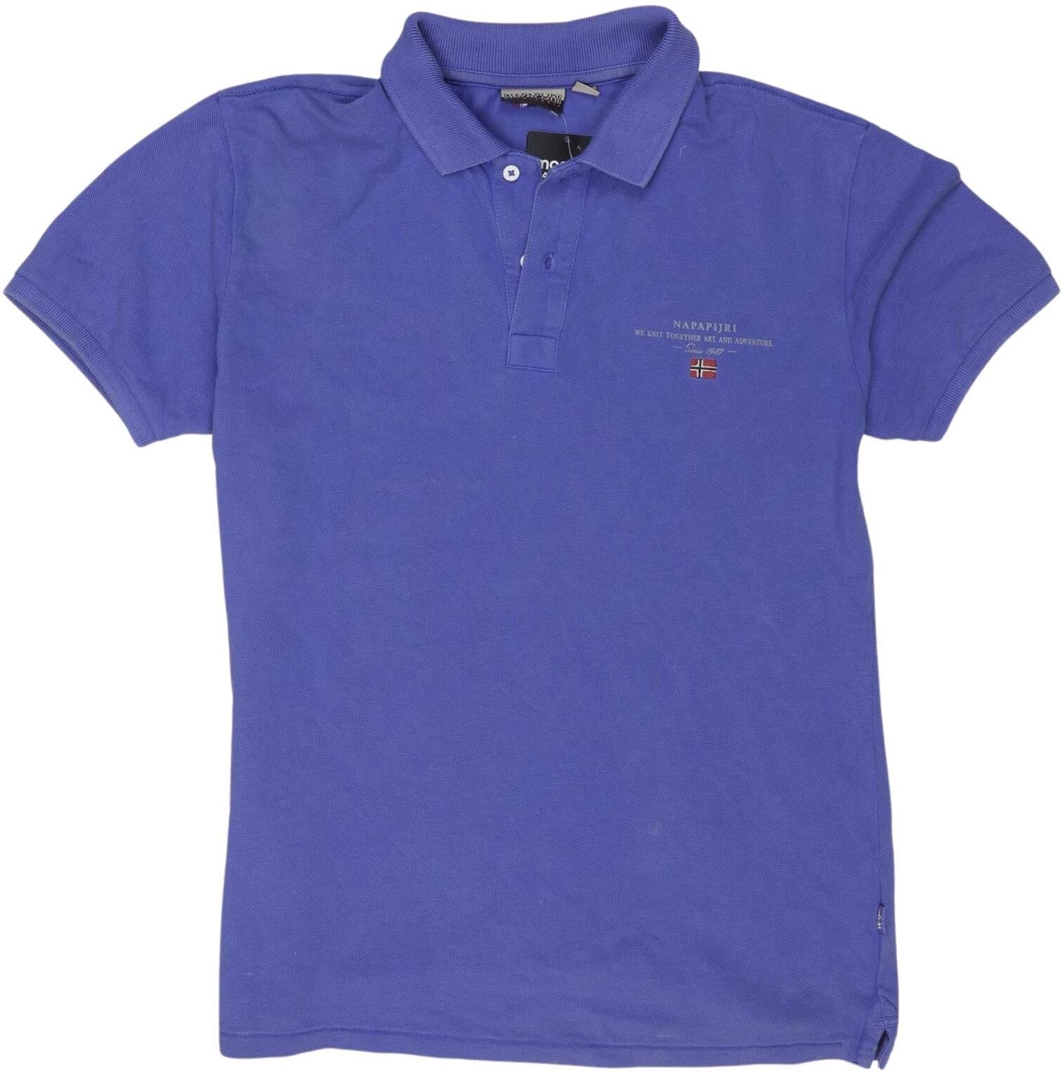 Napapijri Jungen Poloshirt, Blau, Gr. EU 158 (US 14), Baumwolle - Second Hand